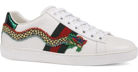 scarpe gucci uomo drago|gucci ace dragon shoes.